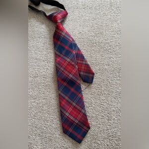 H&M Red and Navy Plaid Kids Tie